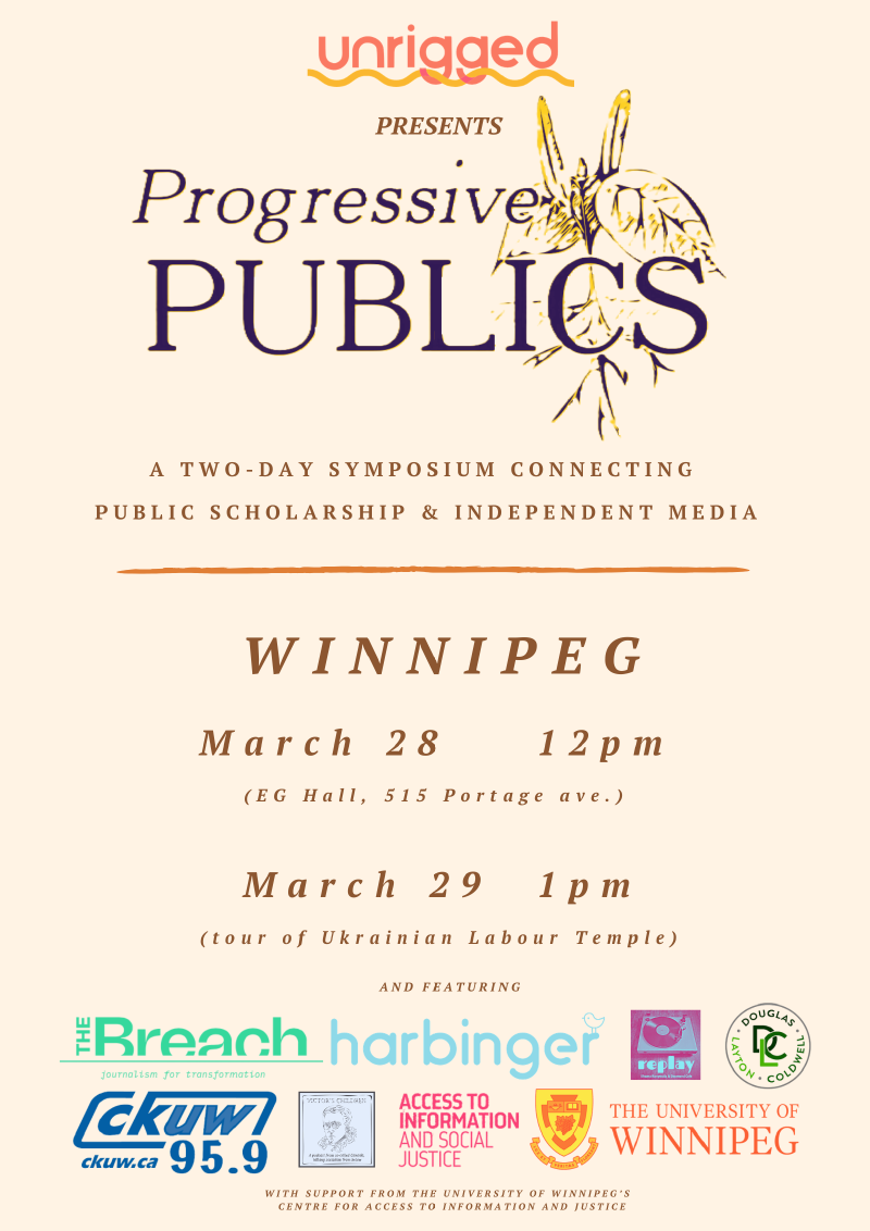 A poster advertising the 4th annual Progressive Public Symposium